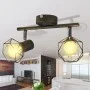 Foco con 2 bombillas de filamento LED estilo industrial negro de , Apliques de techo - Ref: Foro24-242266, Precio: 28,60 €, D...