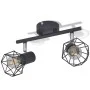 Foco con 2 bombillas de filamento LED estilo industrial negro de , Apliques de techo - Ref: Foro24-242266, Precio: 28,60 €, D...