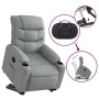 Sillón eléctrico reclinable elevable de tela gris claro en Sillones | Comprar online en Foru.es