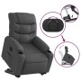 Sillón eléctrico reclinable elevable de tela gris oscuro en Sillones | Comprar online en Foru.es