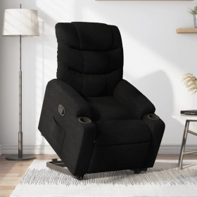 Sillón eléctrico reclinable elevable de tela negro en Sillones | Comprar online en Foru.es