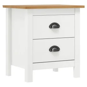 Hill solid white pine wood bedside table 46x35x49.5 cm by , Nightstands - Ref: Foro24-288906, Price: 75,44 €, Discount: %