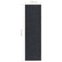 Alfombra de pasillo atrapa suciedad 100x350 cm gris antracita de , Alfombras - Ref: Foro24-327170, Precio: 76,75 €, Descuento: %