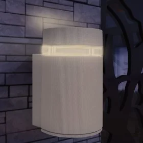 Aplique de pared de exterior semicilíndrico gris aluminio de , Iluminación de exterior - Ref: Foro24-42233, Precio: 15,06 €, ...