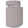 Aplique de pared de exterior semicilíndrico gris aluminio de , Iluminación de exterior - Ref: Foro24-42233, Precio: 15,23 €, ...