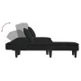 Sofá cama en forma de L terciopelo negro 255x140x70 cm de , Sofás - Ref: Foro24-3157254, Precio: 405,06 €, Descuento: %