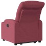 Sillón eléctrico reclinable elevable de tela rojo tinto en Sillones | Comprar online en Foru.es