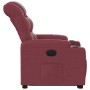Sillón eléctrico reclinable elevable de tela rojo tinto en Sillones | Comprar online en Foru.es