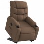 Sillón eléctrico reclinable elevable de tela marrón en Sillones | Comprar online en Foru.es