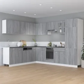Armario inferior de cocina madera ingeniería gris 60x46x81,5 cm de , Armarios de cocina - Ref: Foro24-815577, Precio: 97,10 €...
