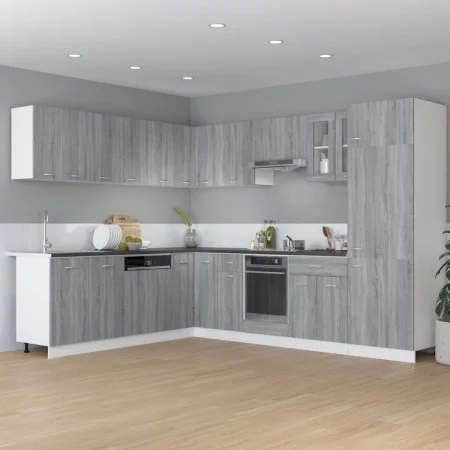 Armario inferior de cocina madera ingeniería gris 60x46x81,5 cm de , Armarios de cocina - Ref: Foro24-815577, Precio: 97,10 €...
