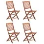 Set comedor de jardín plegable 5 piezas madera maciza de acacia de vidaXL, Conjuntos de jardín - Ref: Foro24-44020, Precio: 3...