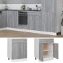 Armario inferior de cocina madera ingeniería gris 60x46x81,5 cm de , Armarios de cocina - Ref: Foro24-815577, Precio: 97,10 €...