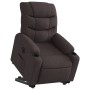 Sillón eléctrico reclinable elevable de tela marrón oscuro en Sillones | Comprar online en Foru.es