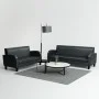 Conjunto de sofás 2 piezas cuero sintético negro de , Sofás - Ref: Foro24-275227, Precio: 794,33 €, Descuento: %