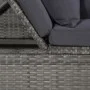 Cama de jardín 200x60 cm ratán sintético gris de vidaXL, Tumbonas - Ref: Foro24-43959, Precio: 276,50 €, Descuento: %
