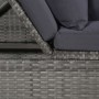 Cama de jardín 200x60 cm ratán sintético gris de vidaXL, Tumbonas - Ref: Foro24-43959, Precio: 265,01 €, Descuento: %