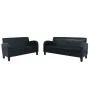 Conjunto de sofás 2 piezas cuero sintético negro de , Sofás - Ref: Foro24-275227, Precio: 794,33 €, Descuento: %