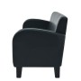 Conjunto de sofás 2 piezas cuero sintético negro de , Sofás - Ref: Foro24-275227, Precio: 809,34 €, Descuento: %
