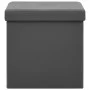 Taburetes de almacenaje plegables 2 uds gris PVC de , Taburetes y sillas plegables - Ref: Foro24-338788, Precio: 33,75 €, Des...