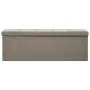 Foldable storage bench in gray taupe synthetic linen by , Benches for halls and storage - Ref: Foro24-338797, Price: 60,29 €,...