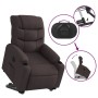 Sillón eléctrico reclinable elevable de tela marrón oscuro en Sillones | Comprar online en Foru.es