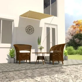 Toldo retráctil amarillo y blanco 100x150 cm de , Toldos - Ref: Foro24-145890, Precio: 34,79 €, Descuento: %