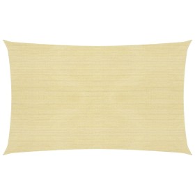 Toldo de vela beige HDPE 160 g/m² 3x5 m de , Sombrillas - Ref: Foro24-311129, Precio: 34,10 €, Descuento: %