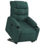 Sillón eléctrico reclinable elevable de tela verde oscuro en Sillones | Comprar online en Foru.es