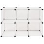 Estantería de cubos con 6 compartimentos blanco de vidaXL, Zapateros y organizadores de calzado - Ref: Foro24-244922, Precio:...