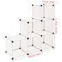 Estantería de cubos con 6 compartimentos blanco de vidaXL, Zapateros y organizadores de calzado - Ref: Foro24-244922, Precio:...