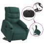 Sillón eléctrico reclinable elevable de tela verde oscuro en Sillones | Comprar online en Foru.es