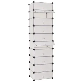 Zapatero apilable con 10 compartimentos blanco de vidaXL, Zapateros y organizadores de calzado - Ref: Foro24-244919, Precio: ...