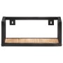Estantes de pared 2 unidades 40 cm madera de mango rugosa en Estanterías | Comprar online en Foru.es
