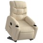 Sillón eléctrico reclinable elevable de tela color crema en Sillones | Comprar online en Foru.es
