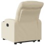 Sillón eléctrico reclinable elevable de tela color crema en Sillones | Comprar online en Foru.es