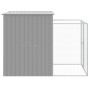 Caseta perros corral acero galvanizado gris claro 165x251x181cm en Casetas para perros | Comprar online en Foru.es