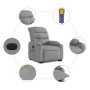Sillón de masaje eléctrico reclinable elevable tela gris claro en Sillones | Comprar online en Foru.es