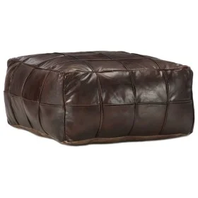 Puf marrón oscuro 60x60x30 cm cuero auténtico de cabra de , Otomanas - Ref: Foro24-248133, Precio: 157,87 €, Descuento: %