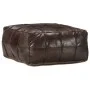 Puf marrón oscuro 60x60x30 cm cuero auténtico de cabra de , Otomanas - Ref: Foro24-248133, Precio: 157,87 €, Descuento: %