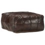 Puf marrón oscuro 60x60x30 cm cuero auténtico de cabra de , Otomanas - Ref: Foro24-248133, Precio: 161,14 €, Descuento: %