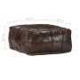 Puf marrón oscuro 60x60x30 cm cuero auténtico de cabra de , Otomanas - Ref: Foro24-248133, Precio: 161,14 €, Descuento: %