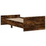 Estructura de cama madera de ingeniería roble ahumado 90x190 cm de , Camas y somieres - Ref: Foro24-835943, Precio: 73,92 €, ...