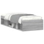 Estructura de cama gris Sonoma 75x190 cm de , Camas y somieres - Ref: Foro24-3203850, Precio: 108,55 €, Descuento: %
