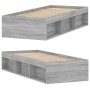 Estructura de cama gris Sonoma 75x190 cm de , Camas y somieres - Ref: Foro24-3203850, Precio: 108,55 €, Descuento: %