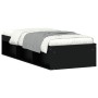 Estructura de cama negra 75x190 cm de , Camas y somieres - Ref: Foro24-3203846, Precio: 111,89 €, Descuento: %