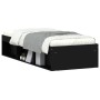 Estructura de cama negra 75x190 cm de , Camas y somieres - Ref: Foro24-3203846, Precio: 111,89 €, Descuento: %