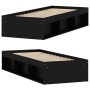 Estructura de cama negra 75x190 cm de , Camas y somieres - Ref: Foro24-3203846, Precio: 111,89 €, Descuento: %