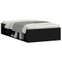 Estructura de cama negra 90x200 cm de , Camas y somieres - Ref: Foro24-3203825, Precio: 119,97 €, Descuento: %