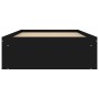 Estructura de cama negra 90x200 cm de , Camas y somieres - Ref: Foro24-3203825, Precio: 119,97 €, Descuento: %
